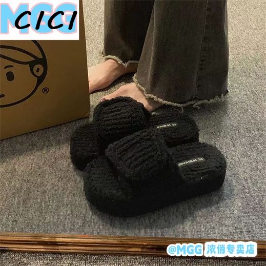 CICI dép lông dép nữ dép bông dép sandal nữ dép bánh mì Đẹp mắt Thể thao và thời trang Thời thượng Thanh lịch FDL2300JCZ 48Z231129