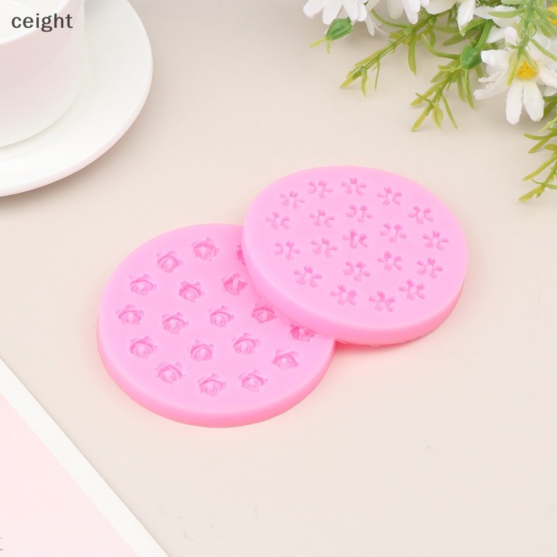 Khuôn Silicon 20 Lỗ Hình Hoa Hồng / Hoa Anh Đào / Socola Trang Trí Bánh Kem diy vn