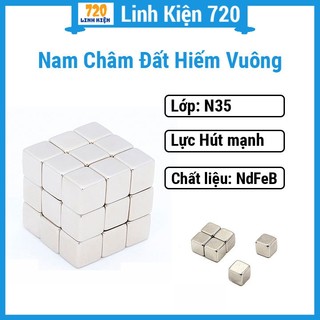 Một viên nam châm đất hiếm vuông