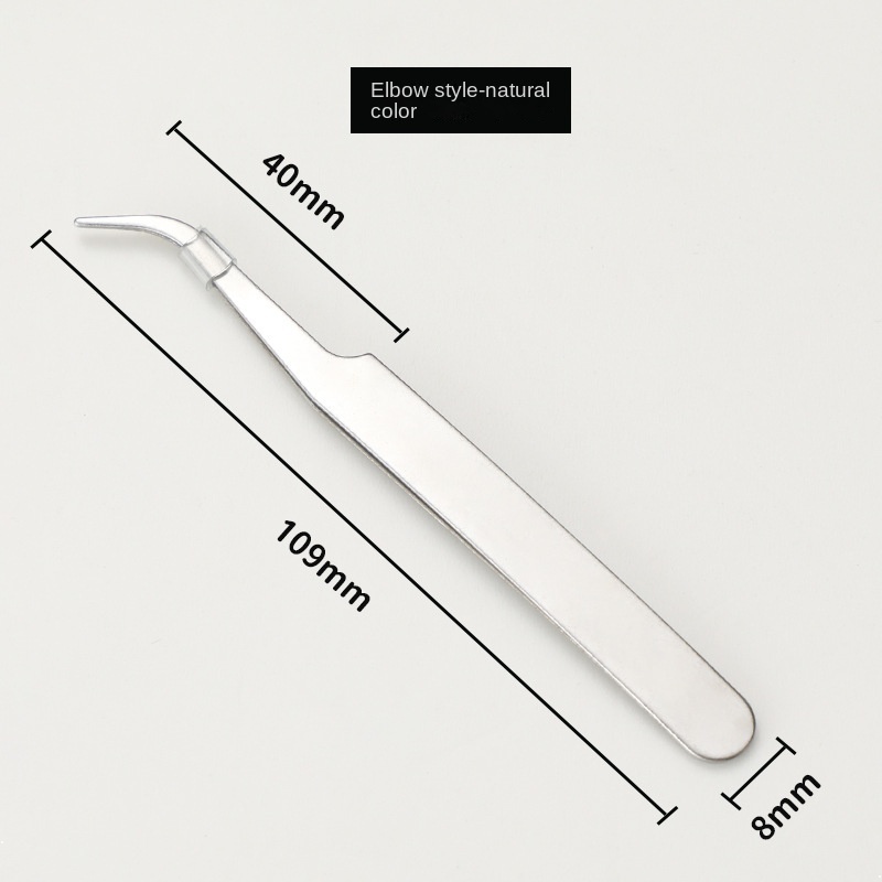 1 Nhíp Màu Đen Bằng Thép Không Gỉ Chuyên Dụng Cho Nối Mi