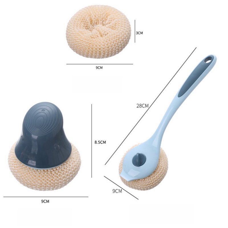 Bàn Chải Chà Nồi Có Tay Cầm Dài Khử Mùi Không Làm Tổn Thương Đồ Dùng Nhà Bếp