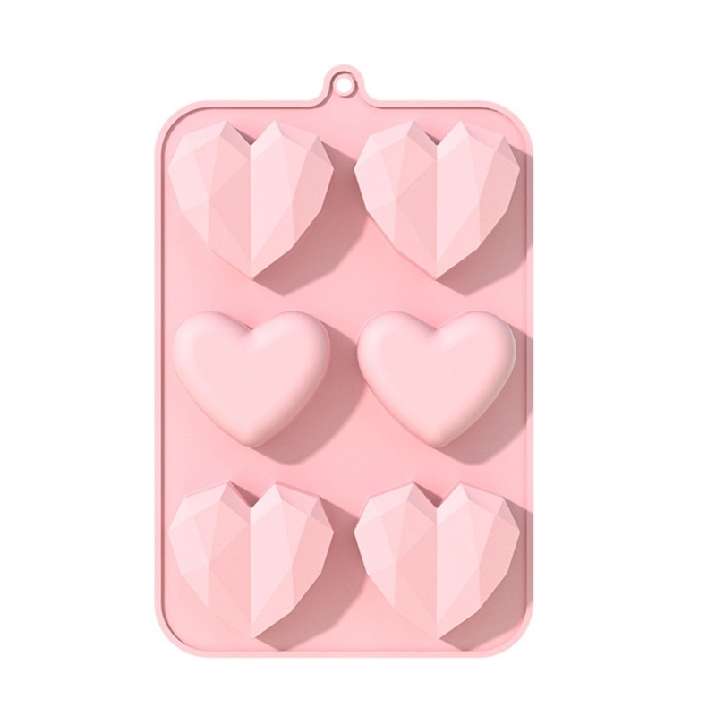 Khuôn silicone Tạo Hình Làm Bánh Kẹo Hình Ngôi Nhà 6 Ngăn diy