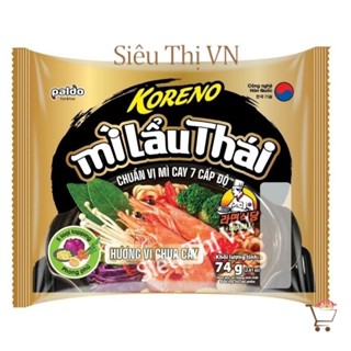 Mì Lẩu Thái Koreno Chuẩn Vị Mì Cay 7 Cấp Độ Gói 74g