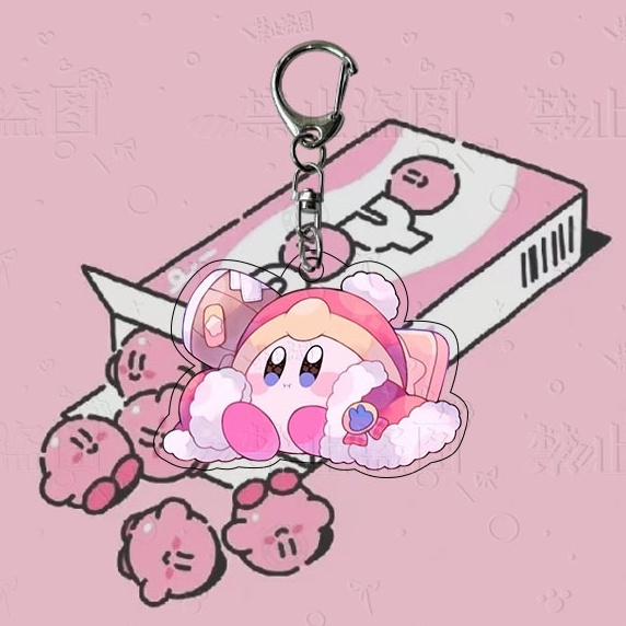 Móc Khóa Nhựa acrylic Hình Kirby 'S dream Dễ Thương