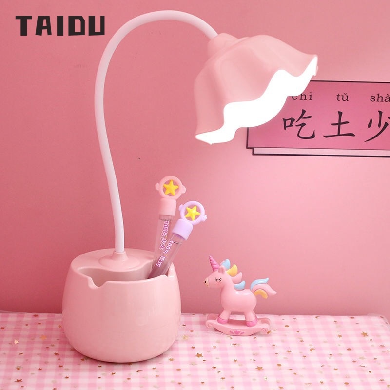 TAIDU Đèn Led Bảo Vệ Mắt Đèn Bàn Phòng Ngủ Đèn Đọc Sách Và Học Tập Hai Cấp Độ Ánh Sáng Dễ Vận Hành