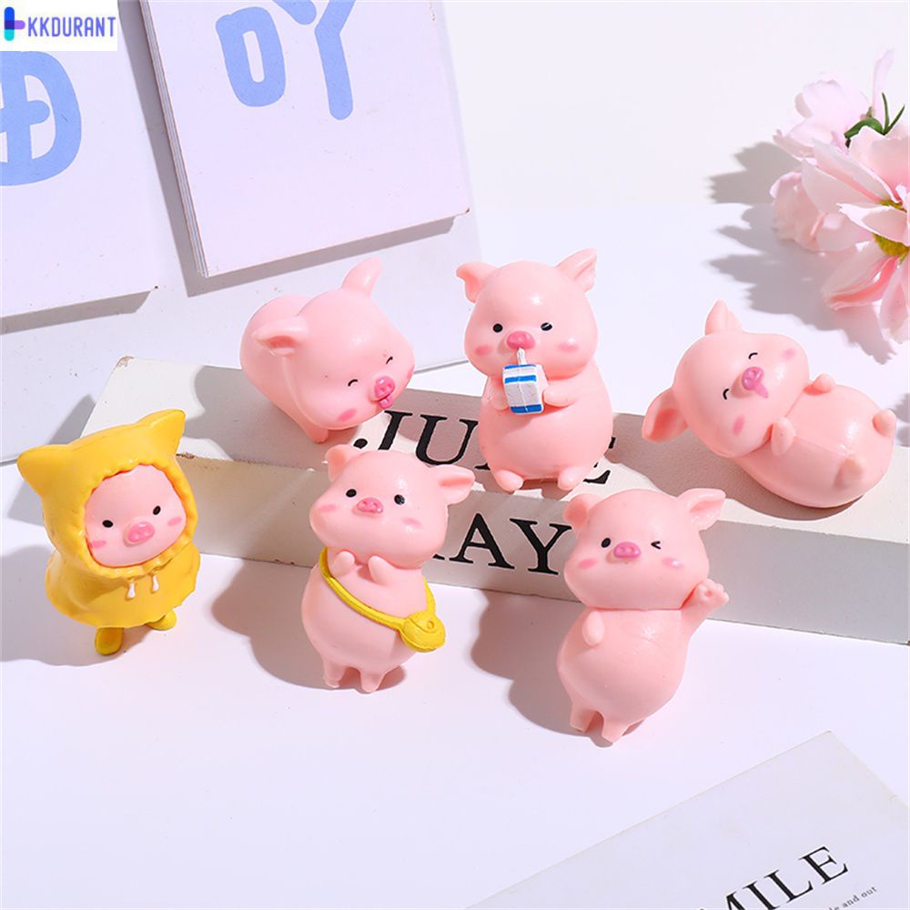 Tượng Và Tác Phẩm điêu Khắc Heo Trang Trí Búp Bê Heo Con Đồ Thủ Công Trang Trí Nhà Đồ Thủ Công Bằng Nhựa Đồ Thủ Công Bằng Nhựa Phụ Kiện Trang Trí Nhà Phim Hoạt Hình Màu Hồng Heo Nhỏ Đồ Trang Trí Lợn KKDURANT