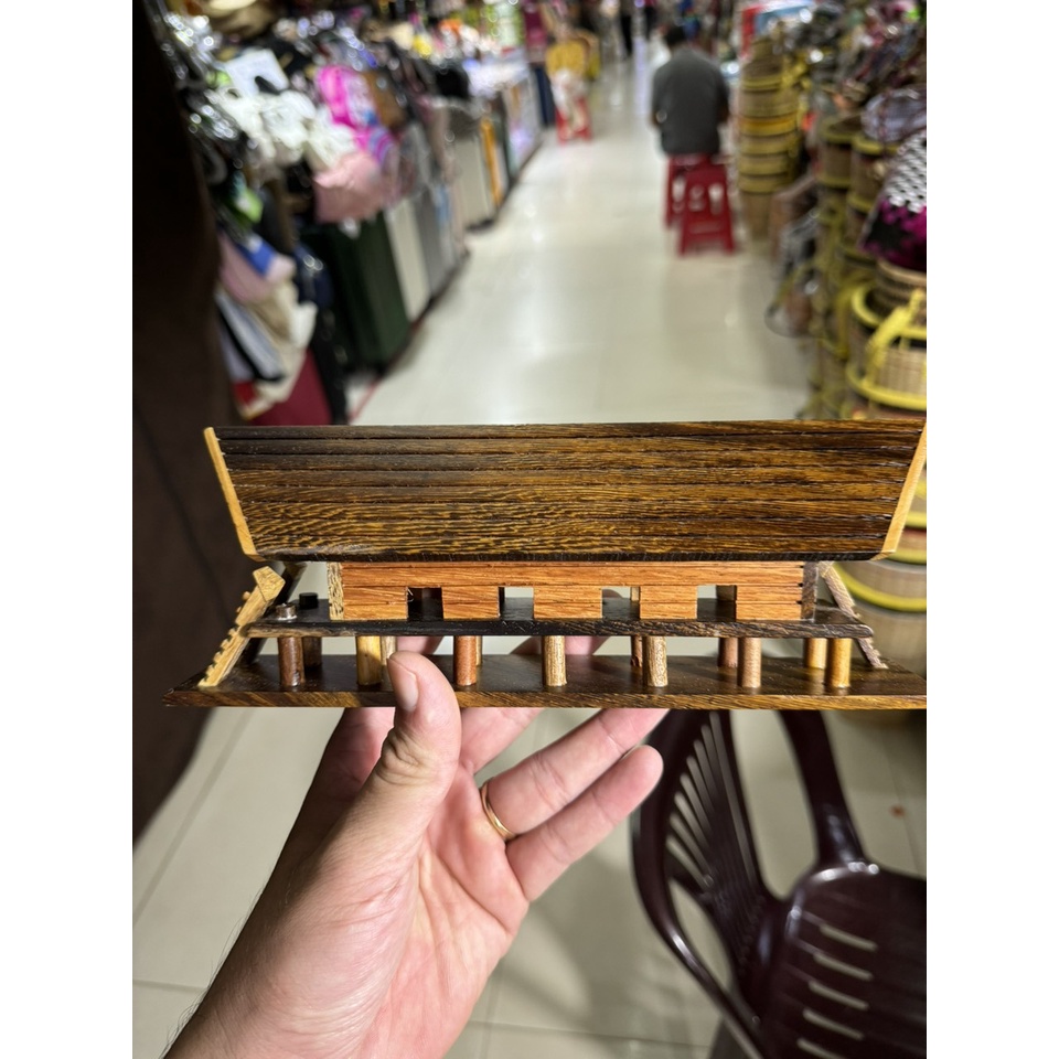 Nhà sàn gỗ, mô hình nhà sàn Tây Nguyên lớn (anh thật ) - Khu vườn xinh 689, Freeship extra+