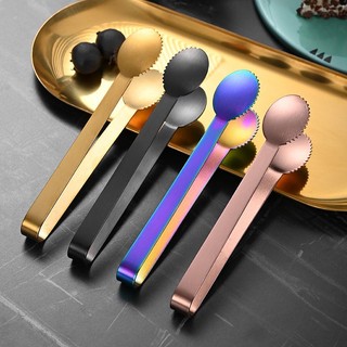 Kẹp gắp bánh răng cưa bằng thép không gỉ nhiều màu 12.3x2.2cm