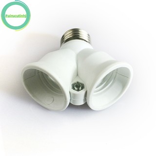 Chuôi đèn chuyển đổi e27 sang 2 - e27 e27 dùng cho đèn led e27