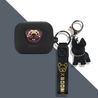 For Baseus AeQur G10 Case Cute Piggy Cartoon Bulldog Keychain Pendant Baseus Bowie M3 Shockproof Shell Case Protective Cover