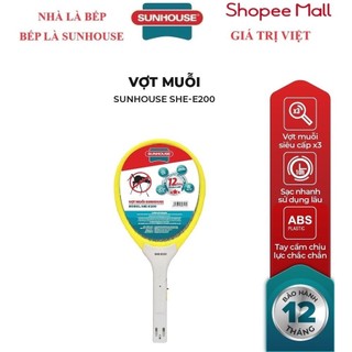 Vợt muỗi sunhouse she-e200 màu vàng