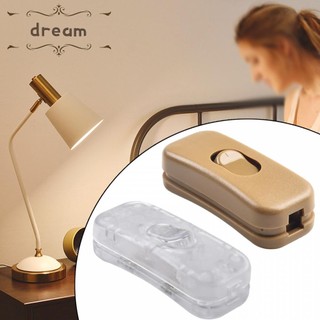 In Line Switch Bedside Lamp Switch ON OFF Plastic Table Side Lamp 2A Durable