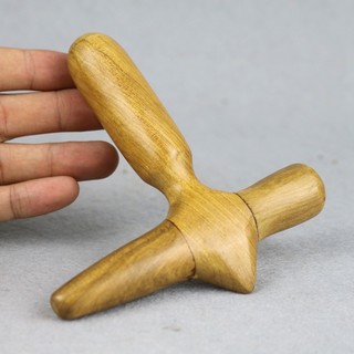 Cây bấm huyệt chữ thập bằng gỗ thơm, cây ấn huyệt massage | phuongchistore