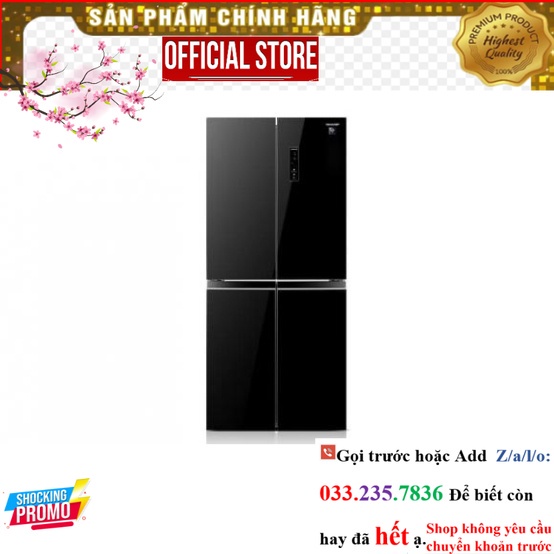Tủ lạnh Sharp Inverter 401L SJ-FXP480VG-BK P&G