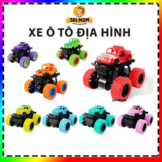 Xe ô tô địa hình quán tính chạy bánh đà không cần pin siêu khỏe, xe địa hình off-road 4 bánh, xe trớn cho bé