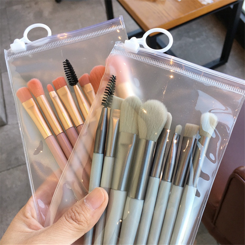 Set 8 Cọ Trang Điểm mini Màu macaron