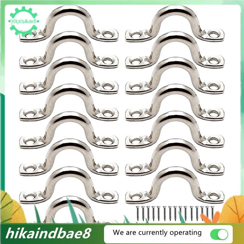 [hIkAi] 15 Chiếc Đĩa Peck Thép Không Gỉ Tấm Mắt Móc Trần Kayak Tấm Mắt Kayak Miếng Lót Kayak Cho Kay