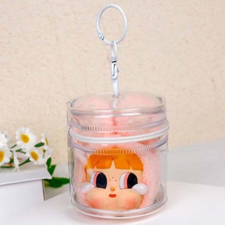 Túi lưu trữ búp bê Kokingtaipan  móc khoá crybaby mini Labubububu, có móc khóa Túi trưng bày Labububububupu, Túi đựng đồ trong suốt Pop Mart  Crybaby Hộp đựng trong suốt