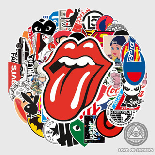 Set 57 Hình Dán Graffiti Sticker Brand Logo Chống Thấm Nước Trang Trí Mũ Nón Bảo Hiểm, Ván Trượt, Laptop, Vali, Guitar