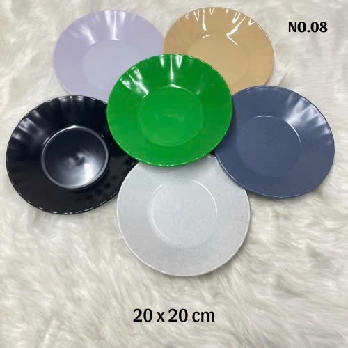 Đĩa Nhựa Melamine Sâu Lòng Quán Nhậu Nhà Hàng – Đĩa Súp Đĩa Mì Bền Đẹp Giá Sỉ FREESHIP