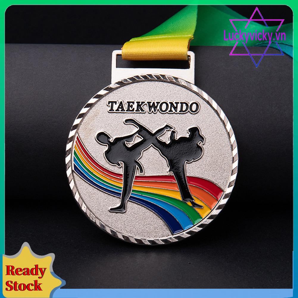 Huy Chương Câu Cá Thể Thao Bằng Đồng Màu Vàng / Bạc Làm Bánh taekwondo medal