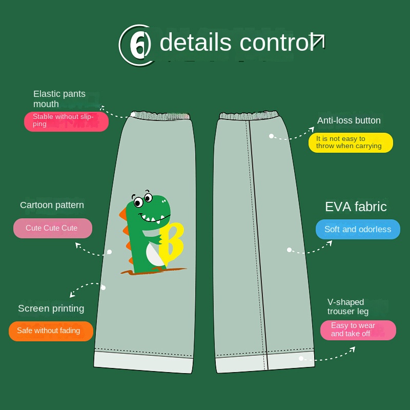 Bộ Quần Bốt Đi Mưa Giữ Ấm Chân Chống Nước Chống Bẩn In Hình Hoạt Hình Cho Trẻ Em Trên Đầu Gối 0811