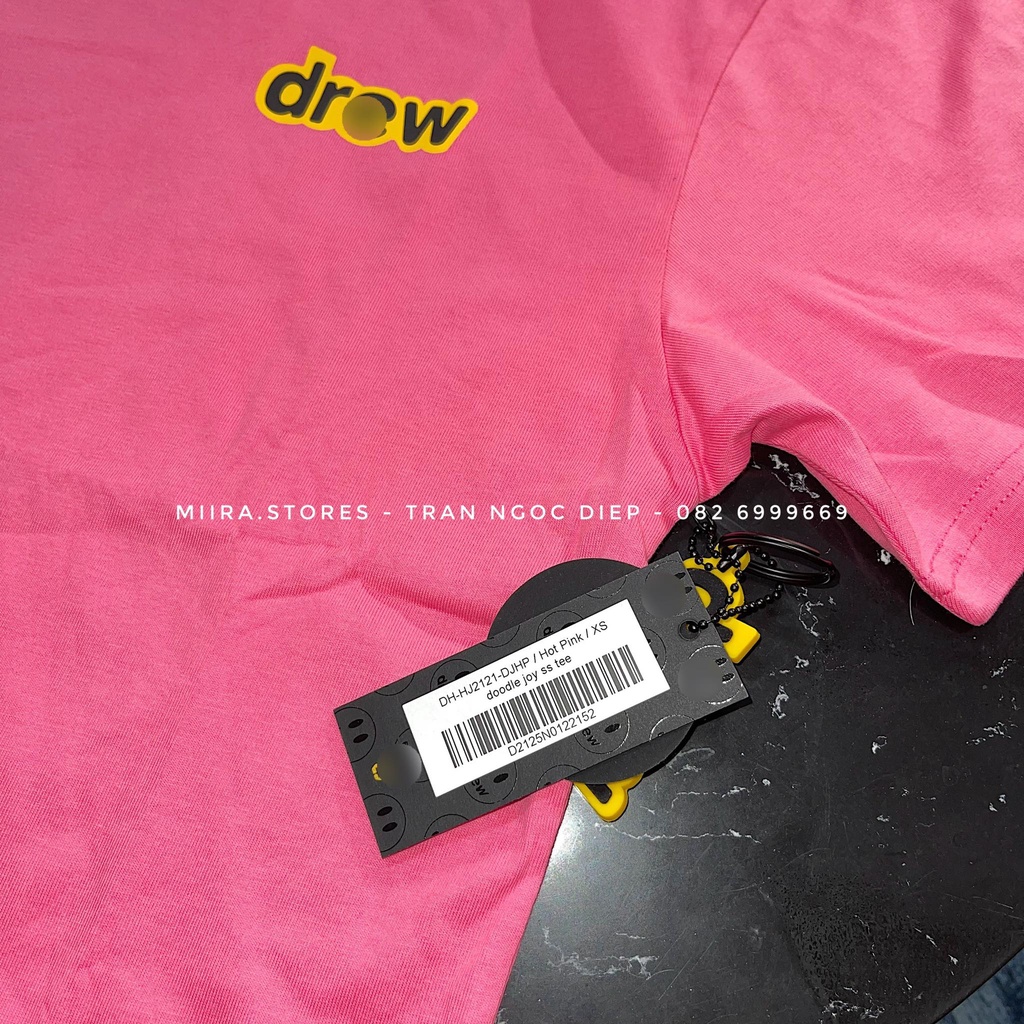 DOODLE JOY SS TEE - Áo thun tee trước ngực in chữ D - sau lưng in hình bóng mây