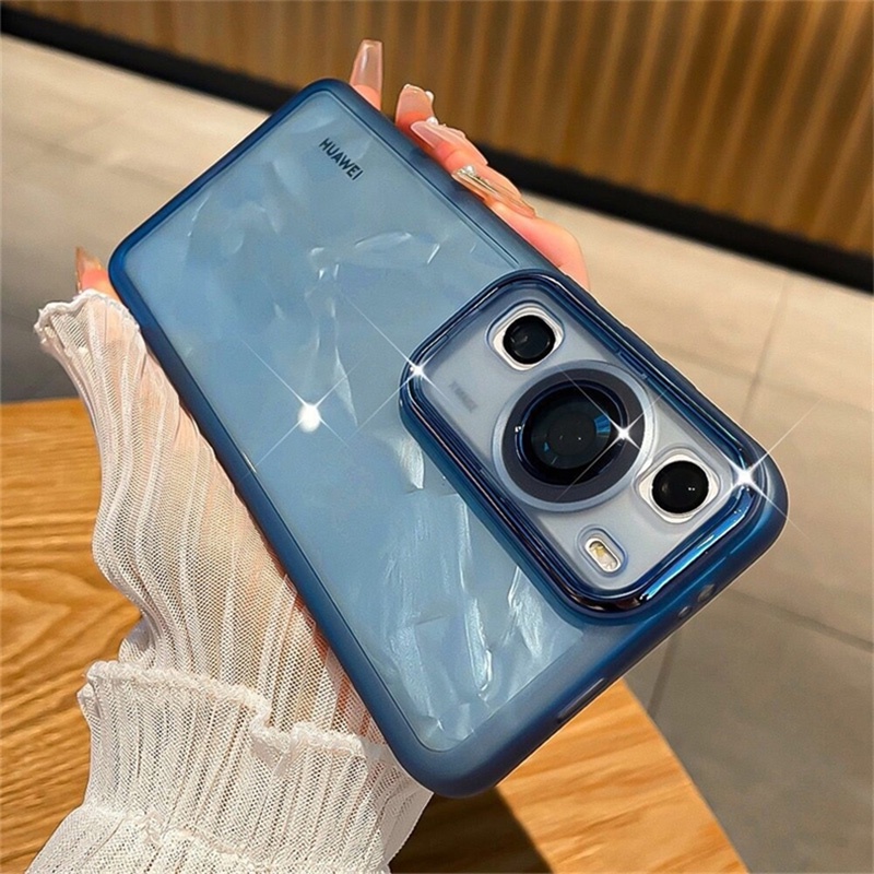 Ôp Điện Thoại Silicon Dẻo Trong Suốt Kèm Khung Bảo Vệ camera Chất Lượng Cao Cho huawei p60 p50 p30 p20 p40 pro Ốp