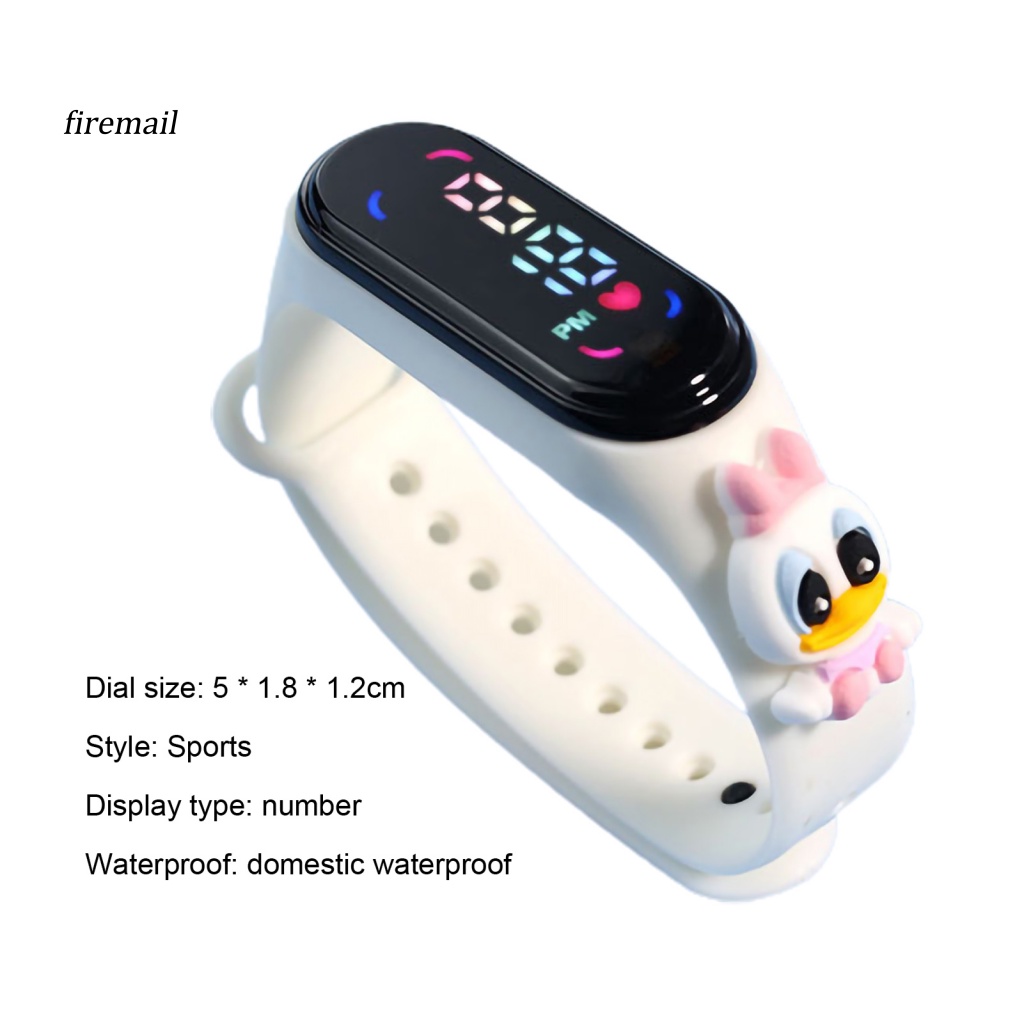 M7 Đồng Hồ Đeo Tay Kỹ Thuật Số led Cảm Ứng Phát Sáng Chống Nước Hình Búp Bê Hoạt Hình anime Cho Trẻ Em