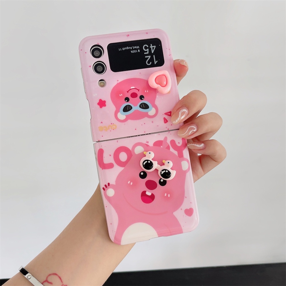 Bao Da Điện Thoại Chống Sốc Họa Tiết Hoạt Hình Cho samsung galaxy z flip 5 4 3 flip5 flip3 flip4 5g Ốp