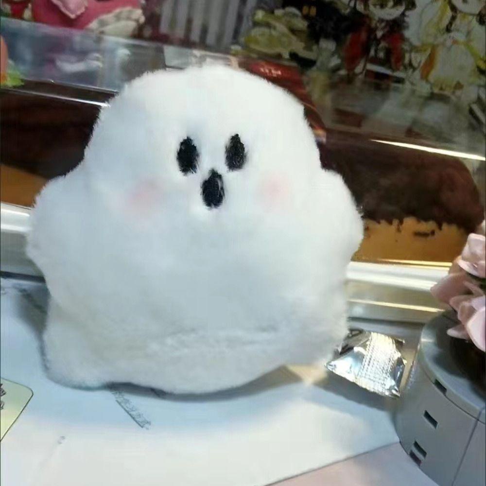Dyruidoj Thú Nhồi Bông Mềm Mại Treo Móc Khóa Hình Ma Quỷ Màu Trắng Sáng Tạo Làm Quà halloween Cho Bé