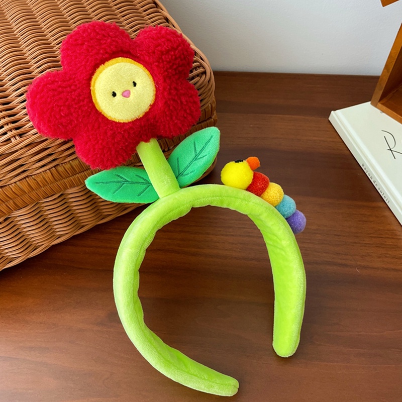 Băng Đô Cài Tóc Hình Hoa Lá / Sâu Bướm / Hoạt Hình Dễ Thương Vui Nhộn Cho Nữ OUYOUVN