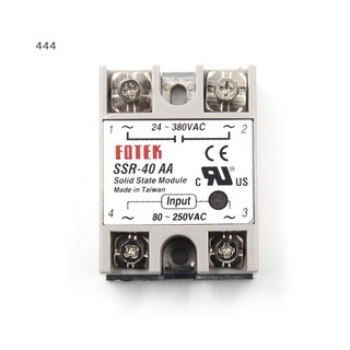 Rơ le trạng thái nước rắn ssr-40aa-h 40a 80-250v ac to 90-480v ac ssr 40aa