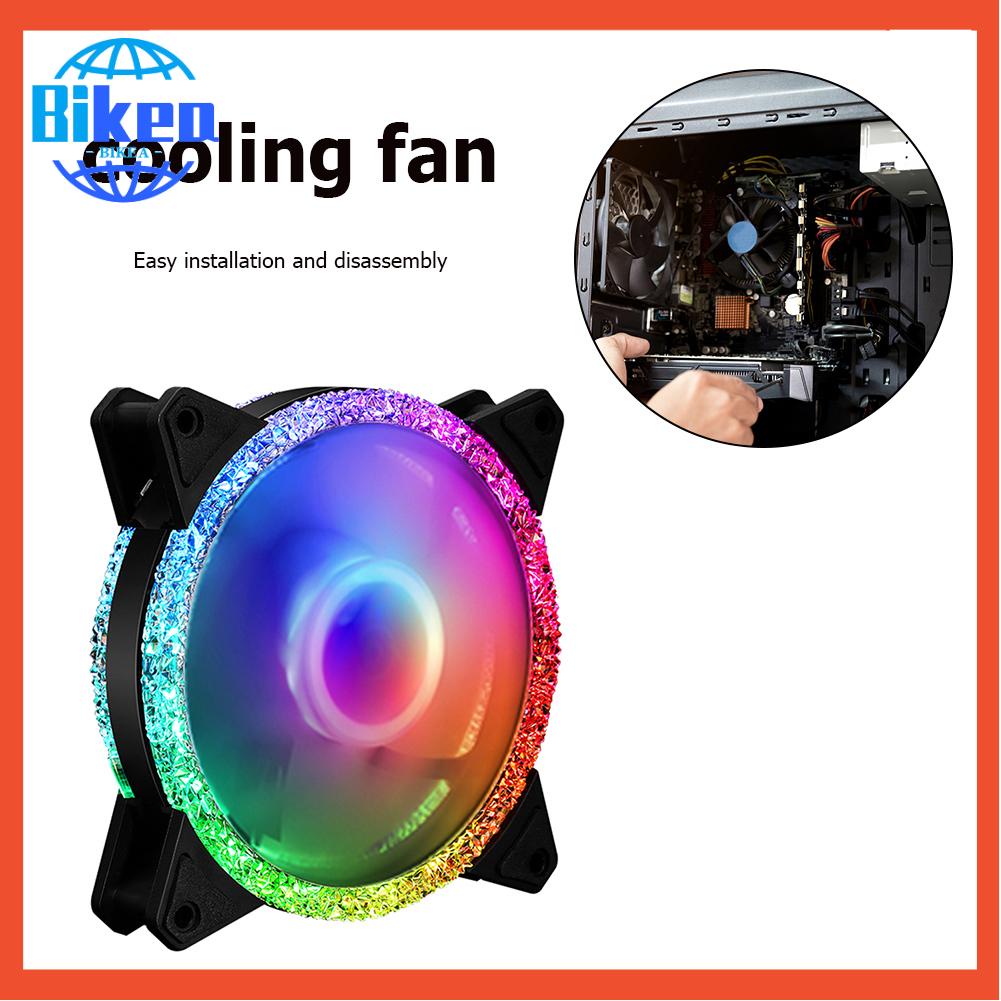 Quạt Tản Nhiệt 120mm rgb / Nhiều Màu dc 12v Dành Cho Xe Đạp