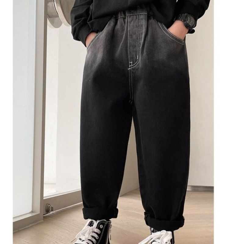 Quần Jean Dài Thiết Kế Thoải Mái Thời Trang Mùa Thu 2023 Cho Bé Trai