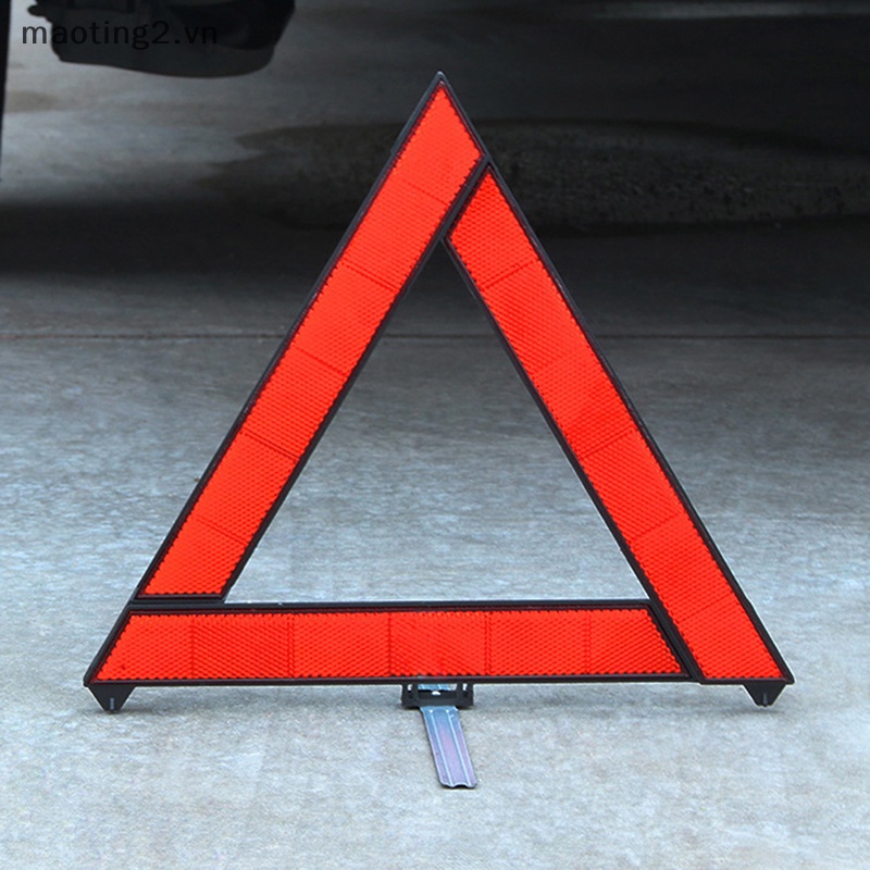 Miếng Dán Phản Quang Cảnh Báo An Toàn Khẩn Cấp Hình Tam Giác Màu Đỏ Cho Xe Hơi