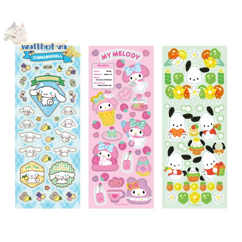 Sticker Dán Tường Chống Thấm Nước Họa Tiết gooka Dễ Thương Bắt Mắt