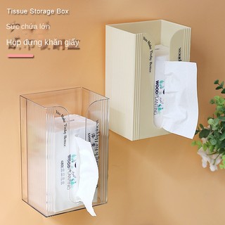 Hộp Đựng Khăn Giấy Đục Lỗ Treo Tường Phòng Khách / Ngủ / Bếp dal9