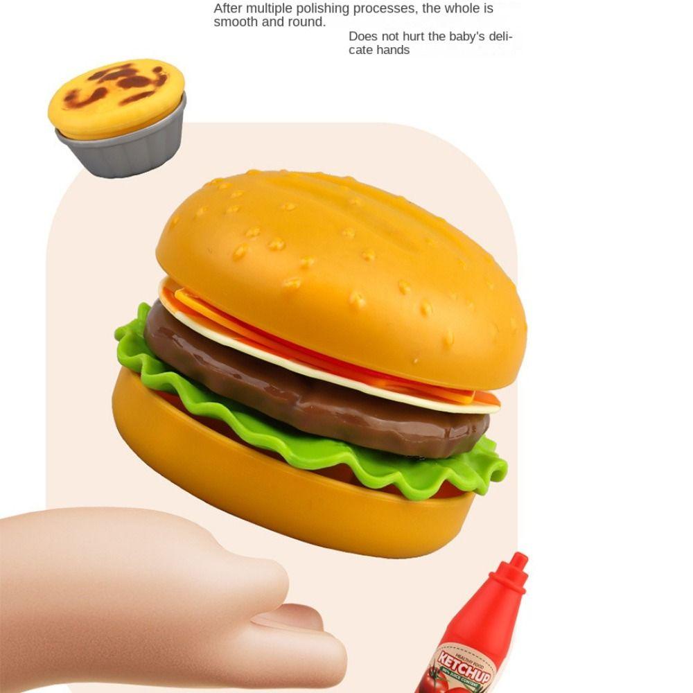 Mmluck Đồ Chơi Mô Phỏng Thức Ăn Chiên Khoai Tây Chiên / hamburger / hamburger Cho Trẻ Em