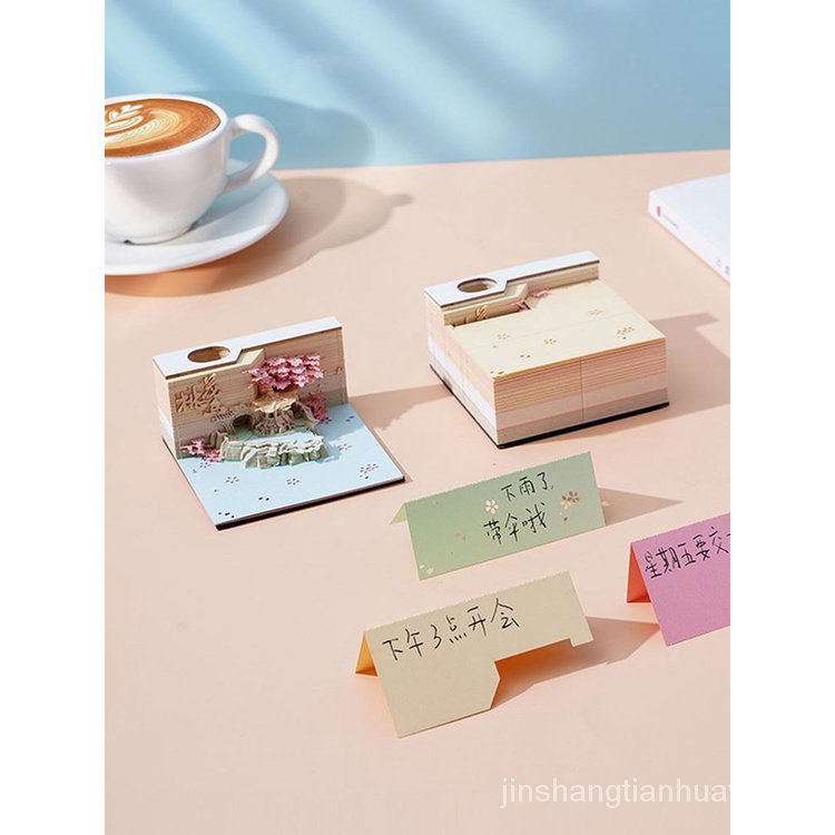 Lịch Giấy Ghi Chú 3d Thủ Công Sáng Tạo Phong Cách Trung Hoa