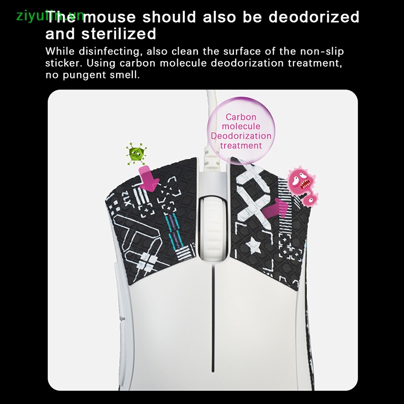 Miếng Dán Chống Trượt Chống Mồ Hôi Cho Chuột Không Dây Chơi Game deathadder v2 pro ziyulin
