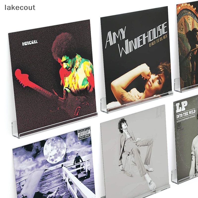 Giá Đỡ Đĩa vinyl Trong Suốt Treo Tường Trưng Bày Hàng Ngày lp Trang Trí Nhà Cửa