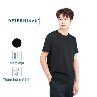  Áo thun nam Determinant thấm hút tốt mềm mại - màu Đen 