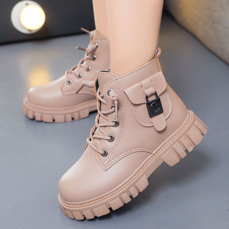 SUPER KIDS Giày Boot Phong Cách Hàn Quốc Trẻ Trung Cá Tính Thời Trang Dành Cho Cả Nam Và Nữ