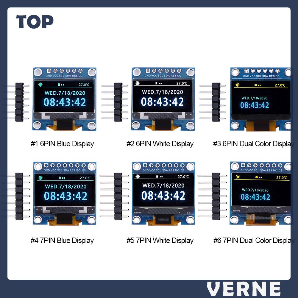 Mô Đun Hiển Thị Màn Hình lcd 0.96 inch 6 / 7Pin ssd1315 Màu Sắc