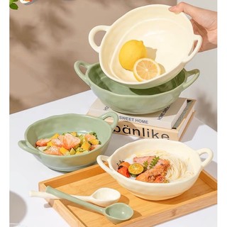 Nồi sứ đựng sup, bát sứ, nồi đựng sup 2 quai changdecor