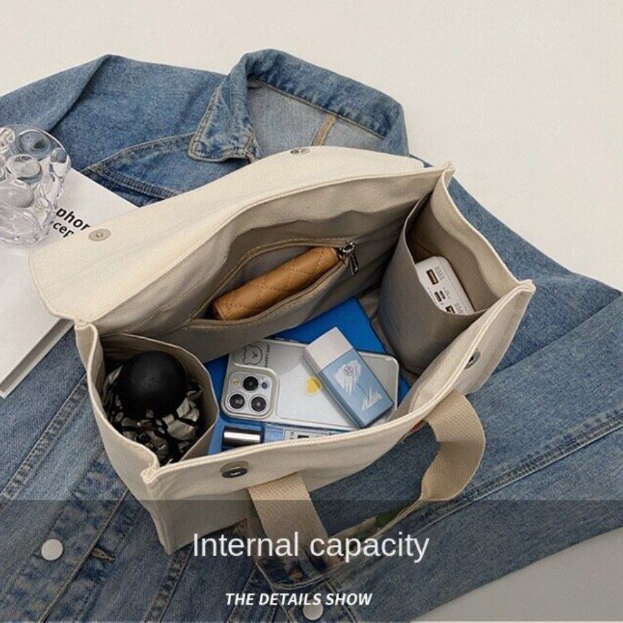 Túi Xách Vải canvas Dày Dặn Cao Cấp Thời Trang Nhật Hàn 2023 Cho Nữ