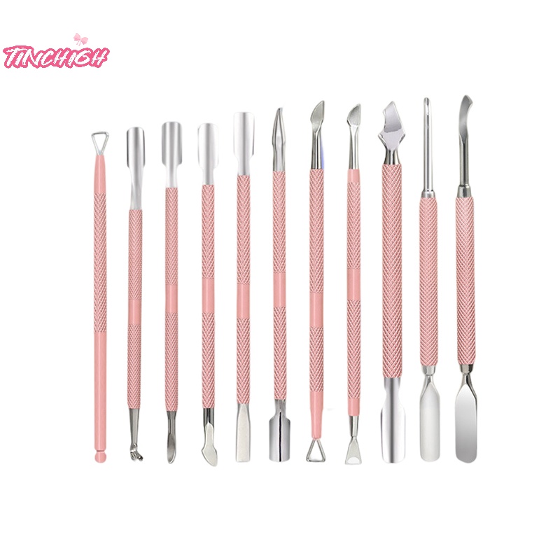 1 Cây Đẩy Hai Đầu Bằng Thép Không Gỉ Dùng Làm Móng Nghệ Thuật