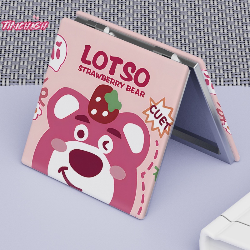 Gương Trang Điểm Gấp Gọn Cầm Tay Hình Gấu / Dâu Tây Dễ Thương Nhỏ Gọn Dành Cho Nữ Sinh