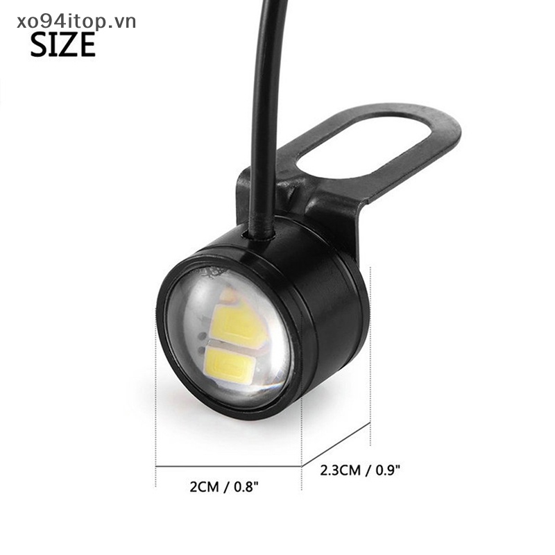 Xoitop Set 2 Đèn Pha led Mắt Đại Bàng Siêu Sáng Hỗ Trợ Lùi Xe Mô Tô vn